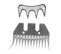 Équipement Paranormal 2 Set Moutons Cisailles Lame Courbe Droite 9/13 Dent Chèvre Clipper Ciseaux Électrique Chèvres Pièce De Rechange Cisailles A Moutons(Curved 13 Tooth)