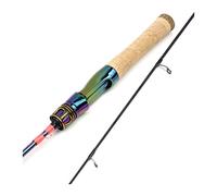 Équipement Pêche Canne Pêche 1,68 m de Pointe Solide colorée Truite Lere Tail à pêche(Spinning Rod)