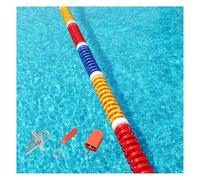 Équipement Piscine intérieure extérieure, Ligne séparation sécurité Piscine Flottante, adaptée for diviser Voies compétition Peu Profondes(Wire Rope,6 Meter)