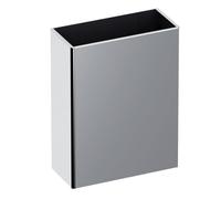 Équipement Public Delabie Poubelle réceptacle murale rectangulaire Acier inoxydable satiné 510461S