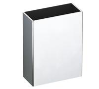 Équipement Public Delabie Poubelle réceptacle murale rectangulaire Inox Poli Brillant 510461P
