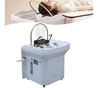 équipement Spa Japonais l 3000 W | Bac à shampoing Mobile 60 L avec rinçage en Cascade et Accessoire pour favoris | Chromothérapie LED thermostatique | Plug-Play pour fauteuils de Salon (62-72cm)