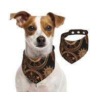 Équipement Vintage Steampunk,Bandanas pour Chien, écharpe en Coton, Bavoirs réglables pour Animaux de Compagnie,S
