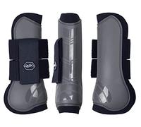 Equipride Bottes pour tendons pour cheval - 14 Couleurs incroyables - Taille Shetland - poney - complète (Pony, Gris)