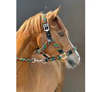 Equipride Ensemble de licol tressé avec laisse Shetland (pony, multicolore)