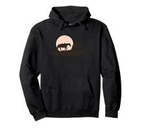 Équitation au Coucher du Soleil, Art Occidental, graphisme Texan rétro Sweat à Capuche