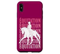 équitation Cheval Chevaux Chevalier Fille Femme ritro Coque pour iPhone XS Max