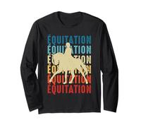 équitation Cheval Chevaux Chevalier Fille garçon ritro Manche Longue