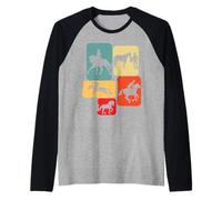 équitation Cheval Chevaux Chevalier Fille garçon ritro Manche Raglan