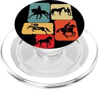 équitation Cheval Chevaux Chevalier Fille garçon ritro PopSockets PopGrip pour MagSafe