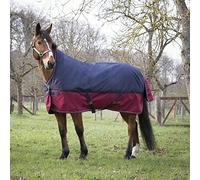 EQUITHEME Chemise High Neck Tyrex New 1200D - Couleurs - Marine/Bordeaux, Taille Couvertures - 6.6