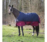 EQUITHEME Couverture Tyrex New 1200D - 50G - Couleurs - Marine/Bordeaux, Taille Couvertures - 5.9