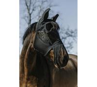 Equithéme Masque anti-mouches avec franges Noir Taille M