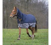 Equithème Tyrex 600D Combo Couverture 0g - navy/gris