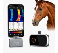 EquiThermis caméra thermique mobile pour chevaux - Aide à détecter les zones de chaleur en quelques secondes - Scanner thermique en temps réel pour sabot, tendon et muscle - Moniteur infrarouge équin