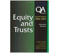 Equity And Trusts Q&a 2006-2007 (Questions & Answers)