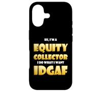 Equity Collector IDGAF Meme Stock Equities Traders Investor Coque pour iPhone 17