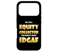 Equity Collector IDGAF Meme Stock Equities Traders Investor Coque pour iPhone 17 Pro
