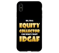 Equity Collector IDGAF Meme Stock Equities Traders Investor Coque pour iPhone XS Max