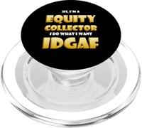 Equity Collector IDGAF Meme Stock Equities Traders Investor PopSockets PopGrip pour MagSafe