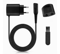 Equiyoal Câble Chargeur 12V 0.4A pour Braun Série S3 S5 S7 S8 S9 Rasoir | brosse nettoyage 1.5m cordon alimentation adaptateur secteur remplacement tondeuse 3040s 790cc 9090cc 3010s 3000s