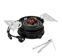 EQULIUS Allume-charbon électrique pour chicha, 220 V, 1000 W, grille-pain avec pince, allume-charbon chicha, accessoire pour mariage, anniversaire, fête, collection