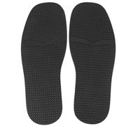 equlup 1 paire de semelles antidérapantes en caoutchouc de remplacement de chaussures, réparation universelle du bas de chaussures à faire soi-même (Noire)