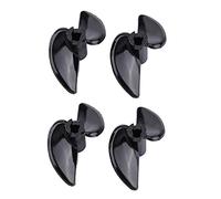 equlup 2 Paires Hélices à 2 Pales, Diamètre Extérieur 40mm/1,57 po Diamètre Intérieur 4mm/0,16 po Hauteur 17,5mm/0,69 po Hélice Semi-Immergée à 2 Pales Haute Efficacité pour Modèle de Bateau RC