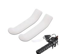 equlup 2 Pièces Poignée De Frein Antidérapante Manchon En Silicone Type Universel Couvercle De Protection du Levier De Frein Pour Vélo De Route VTT(Blanc)