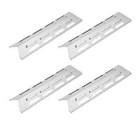 equlup 4 pièces tentes chauffantes, Plaque chauffante de Four à gaz en Acier Inoxydable 40,9x10x3,4 cm/16,1x3,9x1,3 Pouces Accessoire de Couverture de brûleurs de déflecteur pour