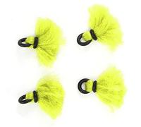 equlup 4Pcs flotteurs pour pêche à la Mouche, 33mm/1,3po Indicateurs de Touche pour Fil Flotteurs pour pêche à Mouche sèche Indicateurs de Touche Flotteurs pour positionnement des hameçons (Jaune)