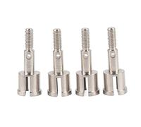 equlup Axe de Roue de Coupe RC, 4 pièces d'essieu de fusée en Acier axe de Roue arrière Arbre d'entraînement pièces de Coupe Accessoires adaptés pour Voiture HSP 1/10 RC Argent