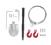 equlup Crochet de remorquage pour remorque télécommandée, Pelle à Corde réglable Accessoires pour chaîne de remorque pour Voiture télécommandée pièces décoration pour Camion à chenilles (Noir)