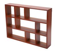equlup Étagère de Bureau Murale en Bois, vitrine Murale à 9 Compartiments | Organisateur de maquillage divisé en bois, Placement mural et de bureau, vitrine de rangement suspendue, pour cosmétiques