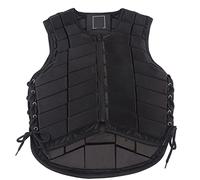 equlup Gilet équestre, Professionnel de Protection de la sécurité rembourré Zipper Protector Gear Gilet Confortable réglable Respirant Body Wearing Tissu pour Adultes équitation (S)