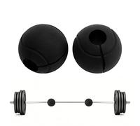 equlup Grips de Barre, 1pair de haltère haltère Barbe Courbe poignée Rond en Silicone sans Glissement épaissis pour 25 mm / 0,98 Pouces, 28 mm / 1,10, 30 mm / 1,18 Pouces de poignée de (Noir)