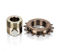 equlup Kit d'adaptateur de Roue Libre 16T, Roue Libre avec Adaptateur de 20 mm de Remplacement, Roue à chaîne à Rayons légers, pignon arrière pour tricycles électriques, Motos, Karts