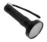equlup Lampe de Poche, 100 LED Masque cosmétique vérification des Billets de Banque lumière Flash Lampe de Poche Solaire Lampe de détection Fluorescente pour la détection des fuites, (Noire)