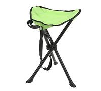 equlup Le Tabouret se Pliant de trépied, Oreiller portatif en Plastique imperméable Porteur de la Charge 200KG antidérapant la Partie extérieure de Chaise Basse de Train de Voyage de (Vert)