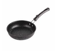 equlup Mini poêle à frire, poignée ergonomique en acier inoxydable, conduction rapide et uniforme, poêle antiadhésive, ustensile de cuisine pour bacon, steak, oignon (18CM)