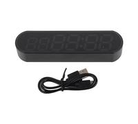 equlup Minuteur de Salle de Sport Portable, minuterie d'intervalle à Affichage LED de 5,9 x 1,6 Pouces avec Rappel de Batterie Faible, chronomètre Multifonctionnel de Compte à rebours