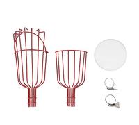 equlup Panier de cueillette de Fruits, 25 x 2 x 15 cm, Outil de cueillette d'arbre Multifonctionnel détachable, Accessoire de récolte de Fruits pour Avocat, pêche, Poire, Citron (Rouge)