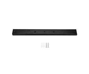 equlup Plaque de plafonnier, base de luminaire suspendu en fer, support de montage de lampe de forme rectangulaire avec 2 trous de fixation fournis et vis pour jardin