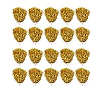 equlup Pom Poms de Cheerleading, 20 pièces Pet Cheering Squad Main Fleur Cheer Pompons pour Enfants Adultes Sports Dance Party Compétition Célébration (Or)