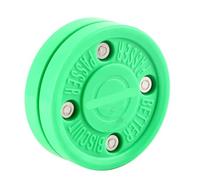 equlup Rondelle de Hockey sur Glace, 7,5cm/2,95 po Passe-Biscuits Vert Absorption des Chocs maniement du bâton entraînement de Hockey de Rue rondelle pour entraînement Quotidien Patinage à roulettes