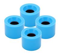 equlup Roues de Skateboard, 4 pièces 60x45mm 78A, Amortisseur de Chocs en PU à Rebond élevé, roulements de Roue de Skateboard de Remplacement pour Longboard Cruiser (Bleu)