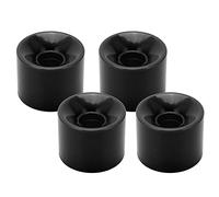 equlup Roues de Skateboard, 4 pièces 60x45mm 78A, Amortisseur de Chocs en PU à Rebond élevé, roulements de Roue de Skateboard de Remplacement pour Longboard Cruiser (Noir)