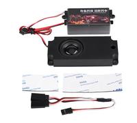 equlup Simulateur de Bruit de Moteur, 100×45×20mm / 3,94×1,77×0,79 Pouces Bruit de RC avec Haut-Parleur 10 Sons Kit de Module Audio pour Moteur de Voiture en ABS pour camions et véhicules