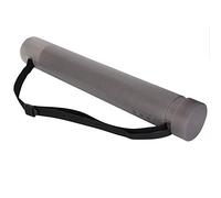 equlup Tube d'affiche, 56,4-87,5 cm, étui de peinture PE rétractable portable, tube d'affiche d'art, support de stockage de papier à dessin pour plans et documents (Gris foncé)