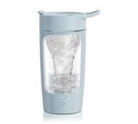 EQURA Shaker électrique à protéines - 650 ml - Rechargeable par USB - En Tritan - Sans BPA - Bleu